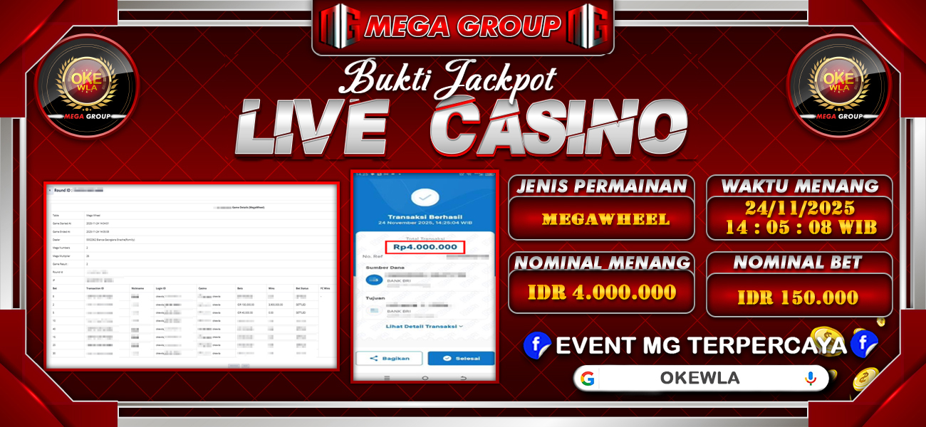 Bukti JP situs Okewla hari Selasa, 25 November 2025