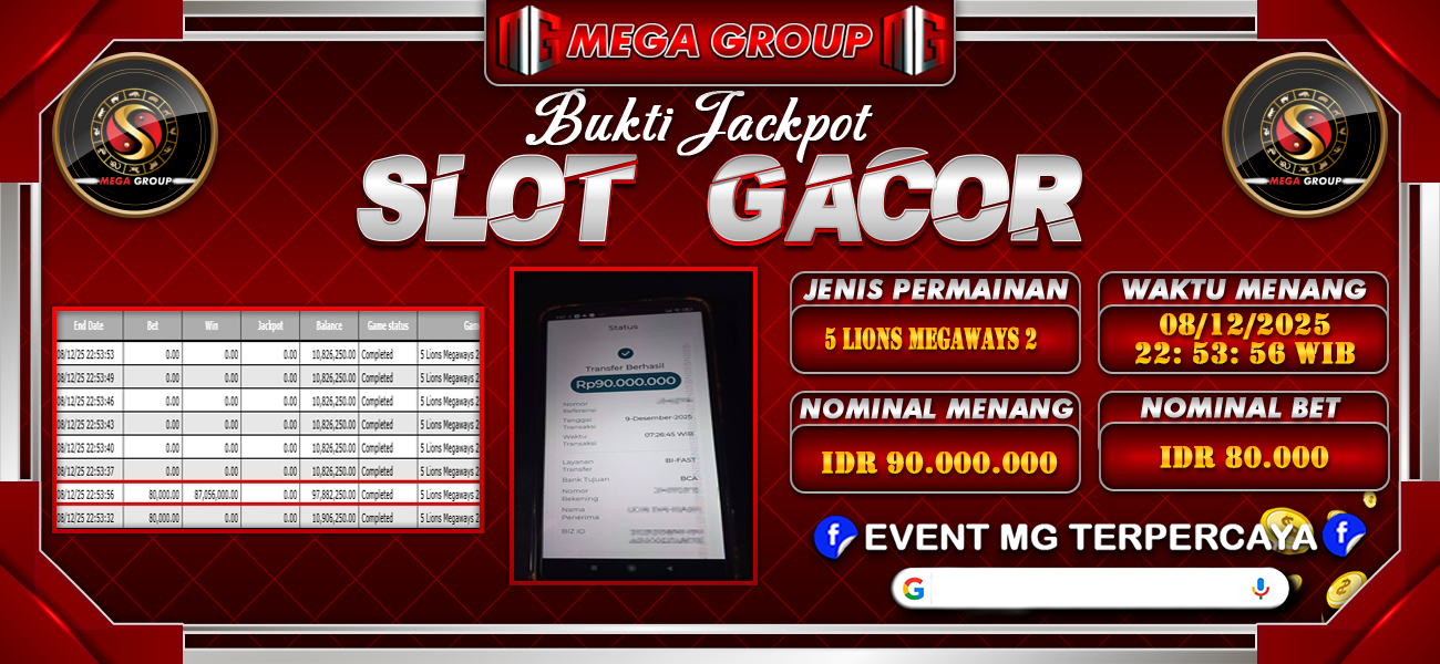 Bukti JP situs Shiowla hari Selasa, 09 Desember 2025