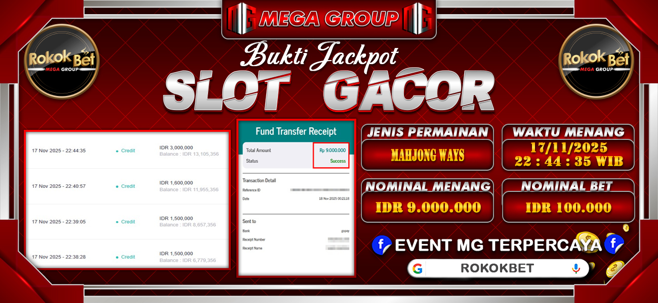 Bukti JP situs Rokokbet hari Selasa, 18 November 2025